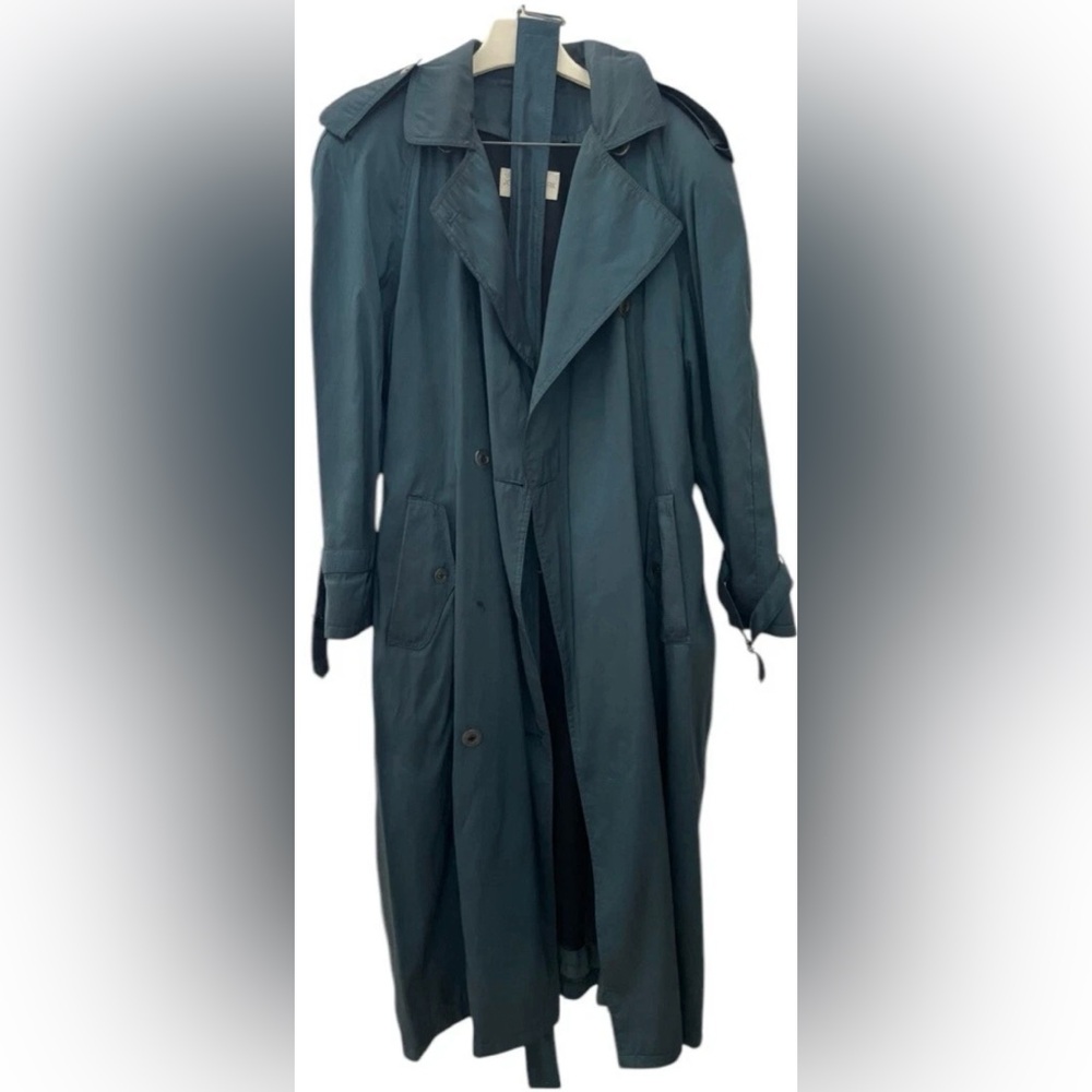 Jones New York Teal Trench Coat